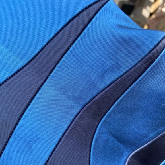 JAX Blue two tone satin cocktail dress - Picture 10 of 10